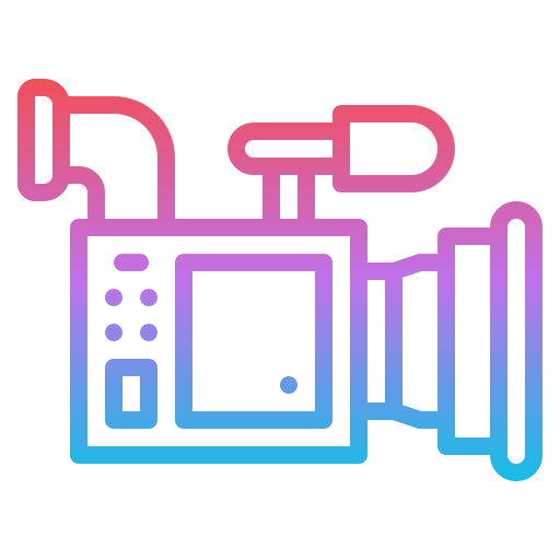 camara de video Iconixar Gradient icono