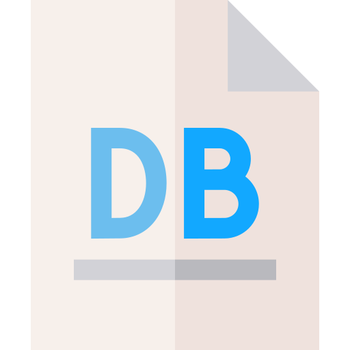 arquivo db Basic Straight Flat Ícone