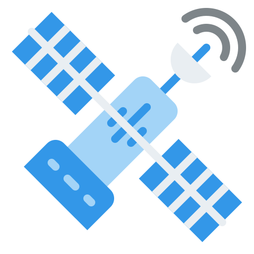 衛星接続 Iconixar Flat icon