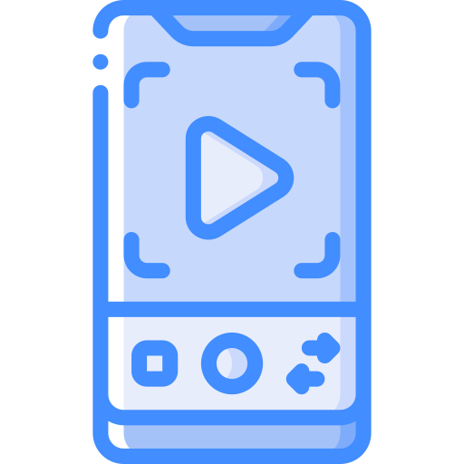 Video recorder Basic Miscellany Blue icon