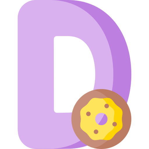 Letter d Special Flat icon