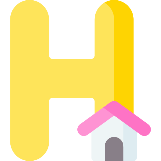 Letter h Special Flat icon