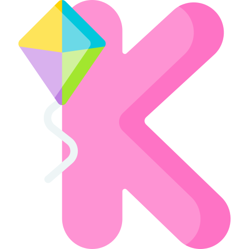 Letter k Special Flat icon