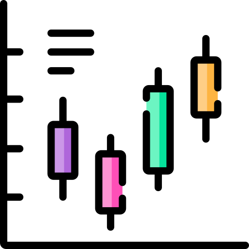 촛대 차트 Special Lineal color icon