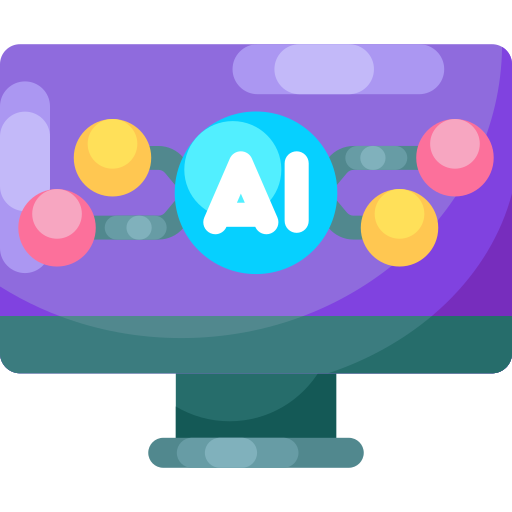 Artificial intelligence Special Shine Flat icon