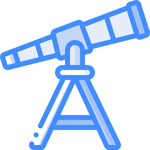 teleskop Basic Miscellany Blue icon