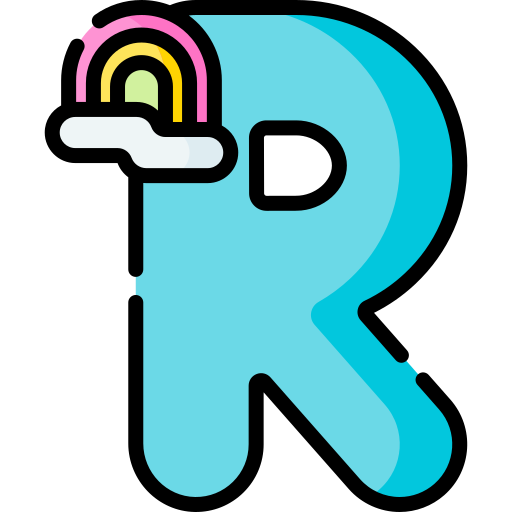 Буква r Special Lineal color иконка