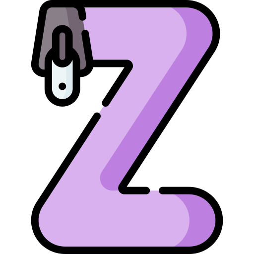 Letter z Special Lineal color icon
