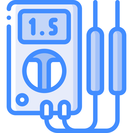 multimeter Basic Miscellany Blue icoon