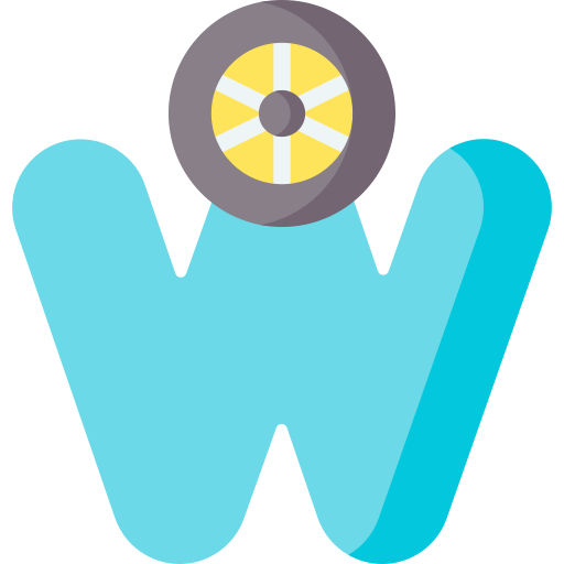 Letter w Special Flat icon