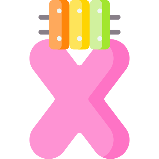 Letter x Special Flat icon