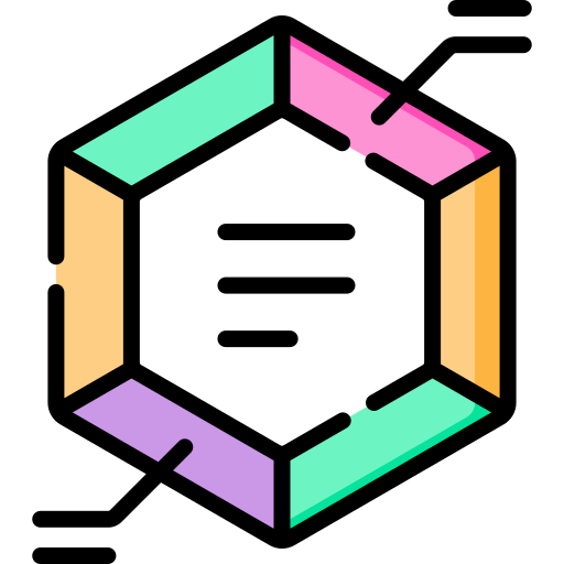 hexagonal Special Lineal color Icône