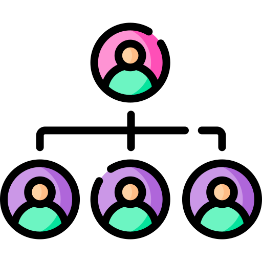 organigram Special Lineal color icoon