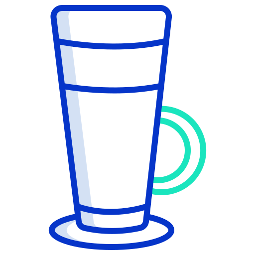 latte macchiato Icongeek26 Outline Colour ikona