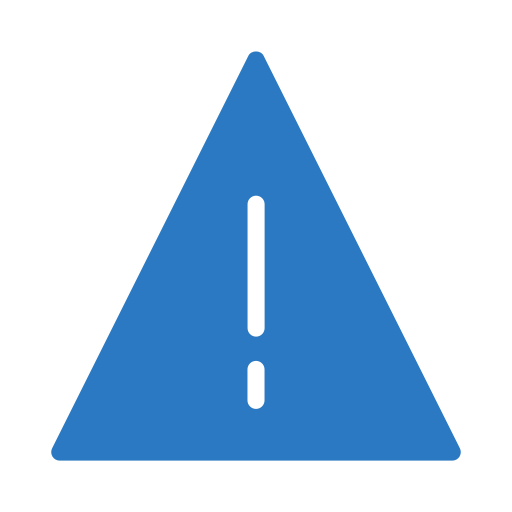 경고 표시 Vector Stall Flat icon