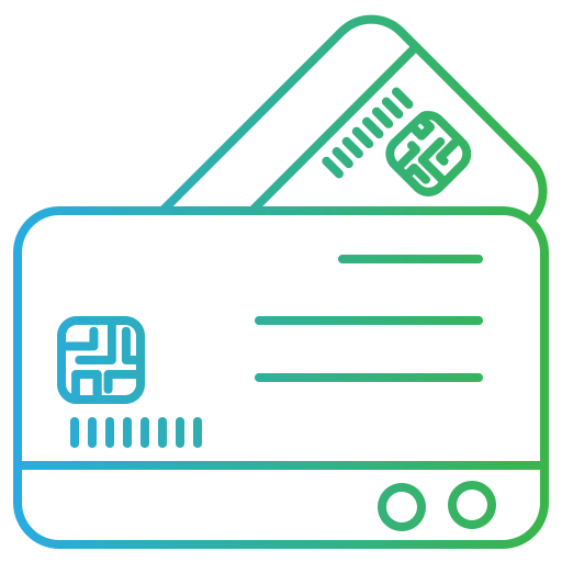 クレジットカード Generic Gradient icon