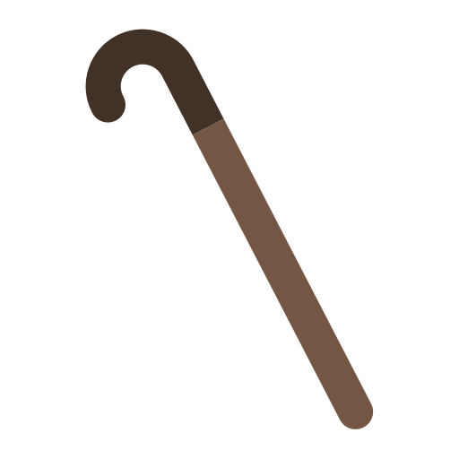 Old stick Good Ware Flat icon