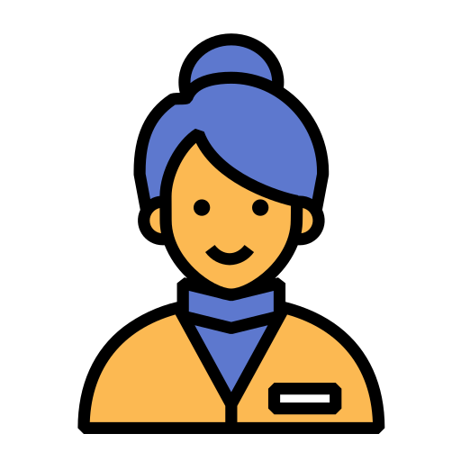 receptionist Generic Outline Color icona