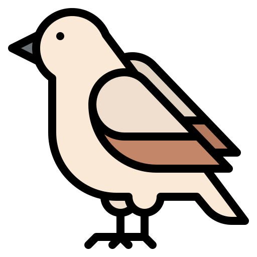 vogel Iconixar Lineal Color icoon