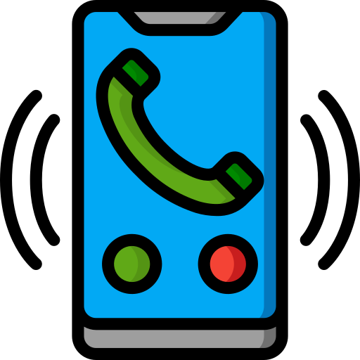teléfono móvil Basic Miscellany Lineal Color icono