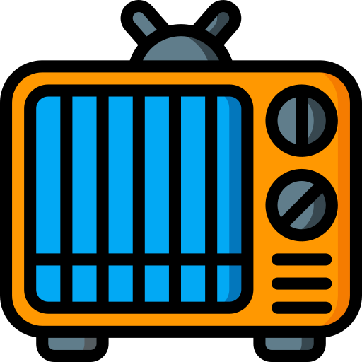 ekran telewizyjny Basic Miscellany Lineal Color ikona