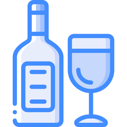 garrafa de vinho Basic Miscellany Blue Ícone