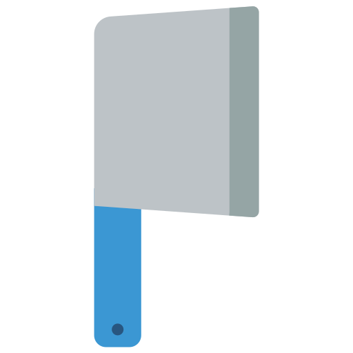 cuchilla de carnicero Basic Miscellany Flat icono