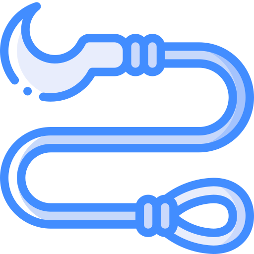 Hook Basic Miscellany Blue icon