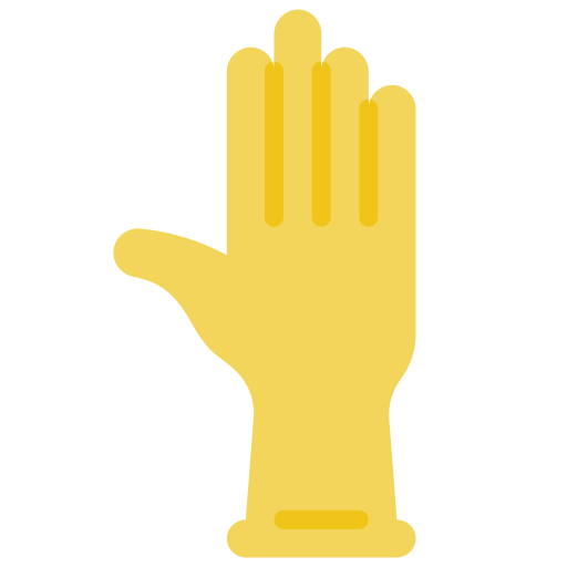 Rubber gloves Basic Miscellany Flat icon