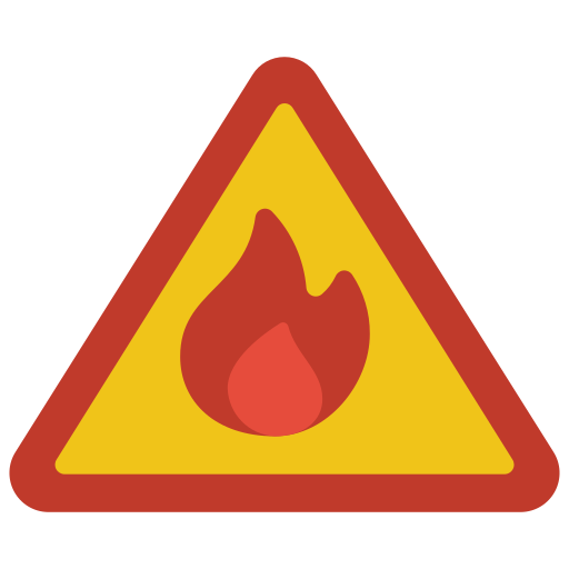 señal de advertencia Basic Miscellany Flat icono