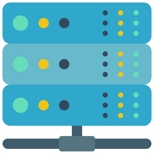 serveur Basic Miscellany Flat Icône