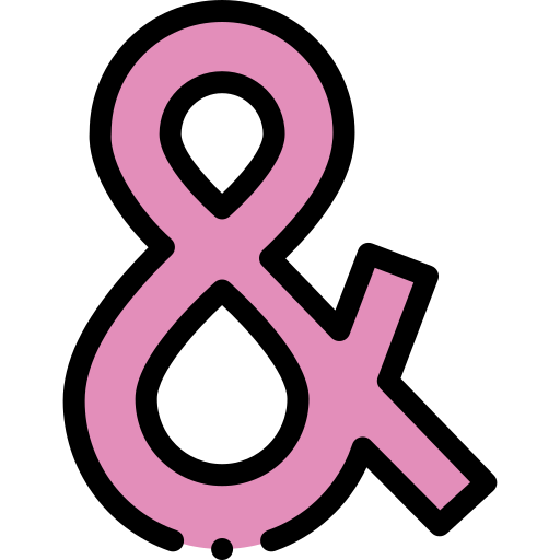 ampersand Detailed Rounded Lineal color icono