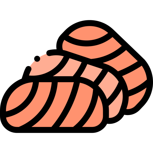 sashimi Detailed Rounded Lineal color ikona