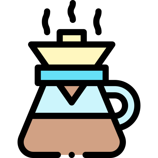 filtro de café Detailed Rounded Lineal color icono