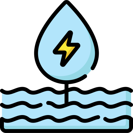 Hydro power Special Lineal color icon
