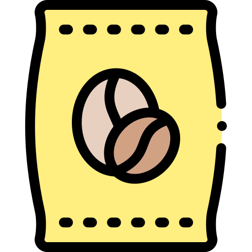 borsa da caffè Detailed Rounded Lineal color icona