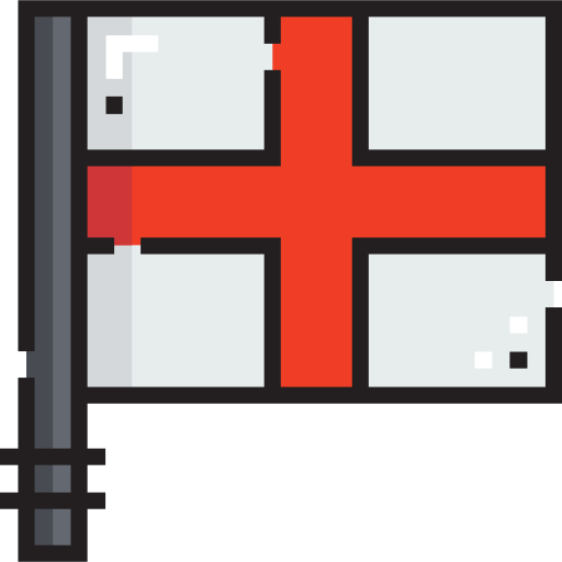 england Detailed Straight Lineal color icon