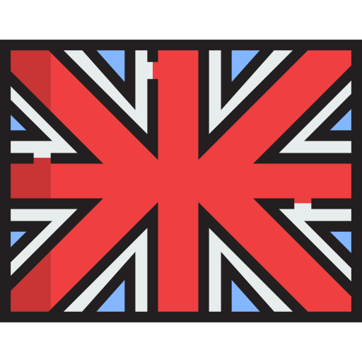 Union jack Detailed Straight Lineal color icon