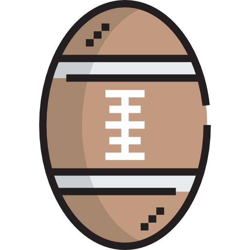 Rugby Detailed Straight Lineal color icon