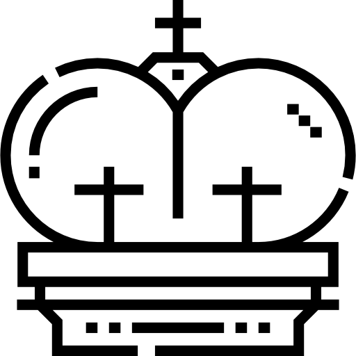 corona Detailed Straight Lineal icono