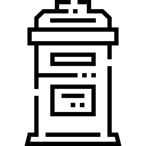 メールボックス Detailed Straight Lineal icon