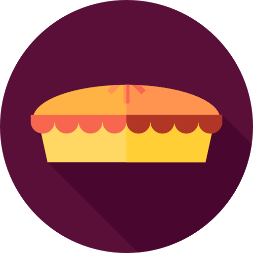 Pie Flat Circular Flat icon
