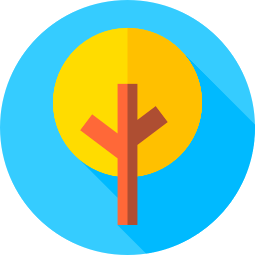 Tree Flat Circular Flat icon