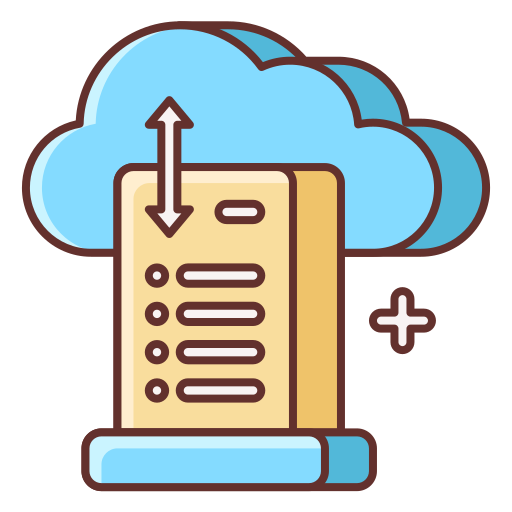 Cloud computing Flaticons Lineal Color icon