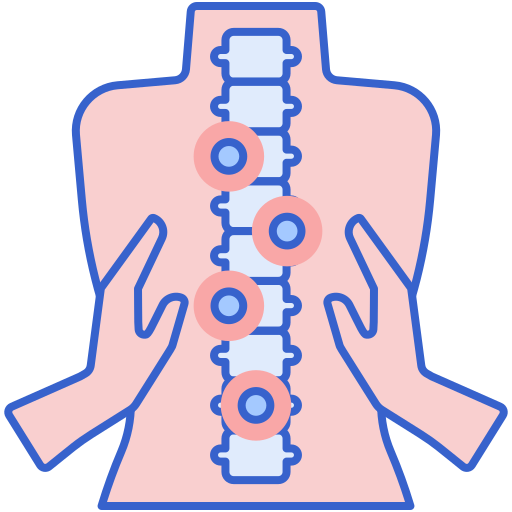 chiropractie Flaticons Lineal Color icoon