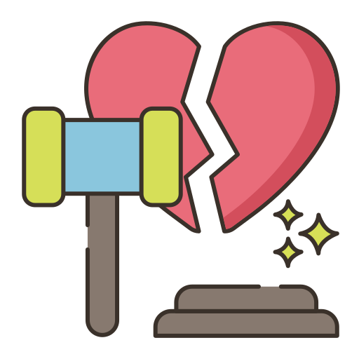 Divorce Flaticons Lineal Color icon
