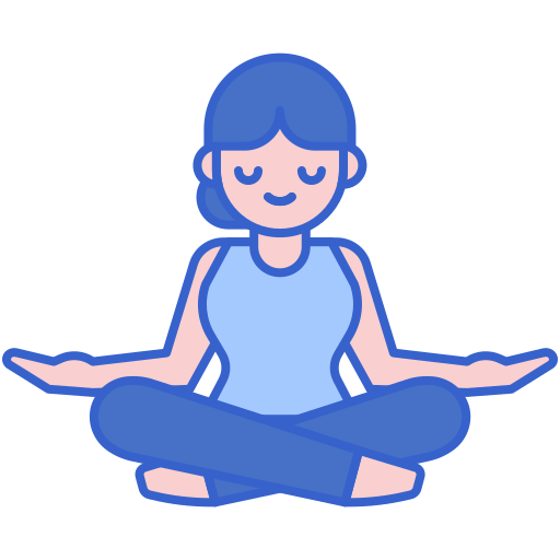 meditation Flaticons Lineal Color icon