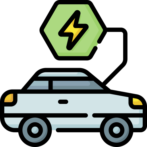 elektrische auto Special Lineal color icoon