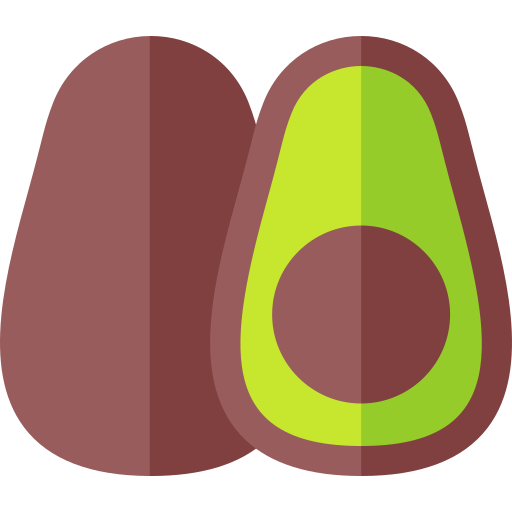 abacate Basic Rounded Flat Ícone
