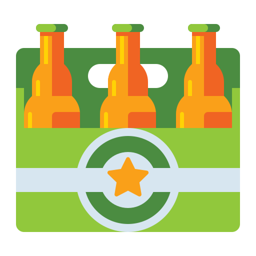 Six pack Flaticons Flat icon